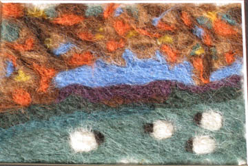 autumn sheep felt